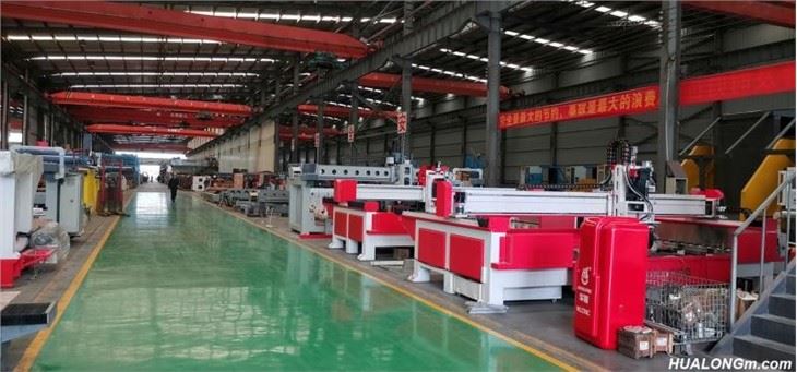 Stone Machinery CNC Automatic Tools Changed Center For Processing Stone Countertop Drilling And Grinding With Italian Software Profiling Machine