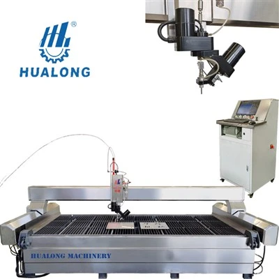 5 AKS CNC Waterjet Koupe machin